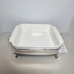 Haute Cuisine F.B. Rogers Gourmet Cooking Dish Ovenproof Casserole Silverplate
